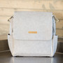 BOXY BACKPACK IN GREY MATTE LEATHERETTE - PETUNIA PICKLE BOTTOM