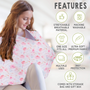CARSEAT CANOPY - NURSING COVER (DAINTY BLOOM)