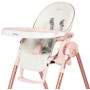 PRIMA PAPPA ZERO 3| High Chairs and Booster Seats (Mon Amour White eco leather with Pink & Rose Gold accents)