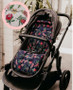 Oioi reversible pram liner - botanical