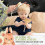 KeaBabies Baby Round Hair Brush and Com Set