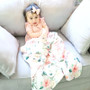 Premium baby and toddler blanket-peach floral