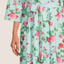 Teal rose mommy robe