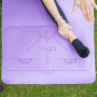 Yoga Alignment Pad - Purple