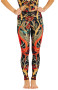 Coral My Name Printed Yoga Leggings