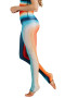 Retro Rainbow Printed Yoga Leggings