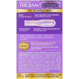 Trojan Her Pleasure Ecstasy Ultrasmooth Condoms retail package (reverse)
