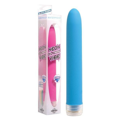 Neon Luv Touch Vibe pink vibrator in box and blue vibrator