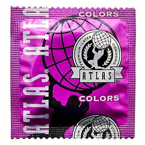 Atlas Colors individual condom packaging