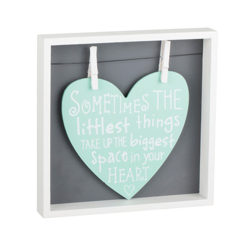 Littlest Things Heart Framed Art