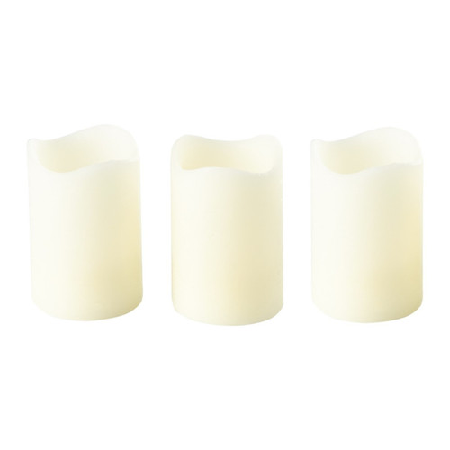Set of 3 LED Flickering Candles
