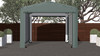 ShelterLogic ShelterTube Wind and Snow-Load Rated Garage, 12x23x10