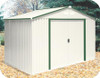 Duramax 10x8 Del Mar Metal Shed + Foundation - Green Trim