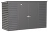 Arrow Select Steel Storage Shed, 10x4, Charcoal