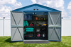 Arrow Select Steel Storage Shed, 10x8, Blue Grey