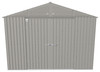 Arrow Elite Steel Storage Shed, 10x8, Cool Grey