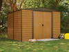 Woodridge 10 x 8 ft. Steel Storage Shed Coffee/Woodgrain