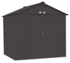 EZEE Shed Steel Storage 8 x 7 ft. Galvanized High Gable Charcoal EZEE Shed Steel Storage 8 x 7 ft. Galvanized High Gable Charcoal
