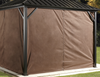 Sojag Curtains for Dakota 10 x 10 ft Brown - Gazebo Not Included