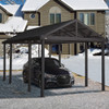 Sojag Samara 12 ft x 20 ft Dark Grey Carport