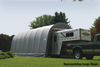 ShelterCoat 15 x 28 ft. Wind and Snow Rated Garage Round Gray STD