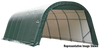 ShelterCoat 13 x 28 ft. Wind and Snow Rated Garage Round Green STD