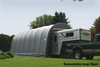 ShelterCoat 15 x 24 ft. Wind and Snow Rated Garage Round Gray STD