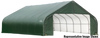 ShelterCoat Garage 28 x 28 x 20 ft. Peak Standard Green