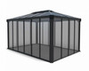 Canopia Ledro Enclosed Gazebo, 10' X 10', Gray/Bronze