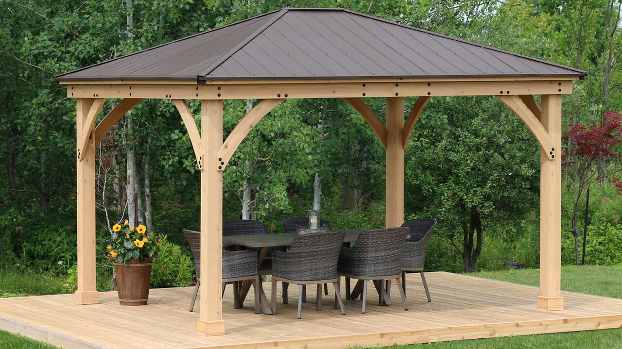 Yardistry ガゼボ 12ft x 14ft用 メッシュカーテン コストコ