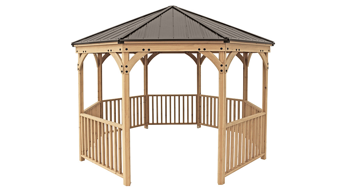 Yardistry Meridian Octagon Gazebo - Thumbnail 4