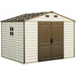 Duramax 10.5 x 8 Woodside Vinyl Shed with Foundation