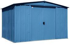 Arrow Classic Steel Storage Shed, 10x8, Blue Grey