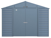 Arrow Select Steel Storage Shed, 10x8, Blue Grey