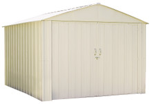 Arrow Commander 10 x 10 ft. Steel Storage Building Eggshell