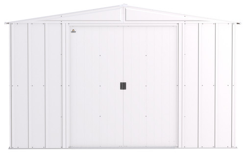 Arrow Classic Steel Storage Shed, 10x12, Flute Grey