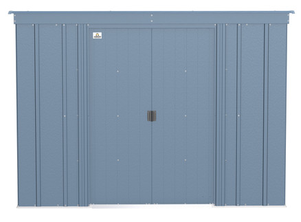 Arrow Classic Steel Storage Shed, 8x4, Blue Grey