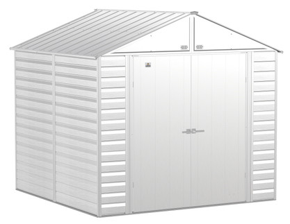 Arrow Select Steel Storage Shed, 8x8, Flute Grey