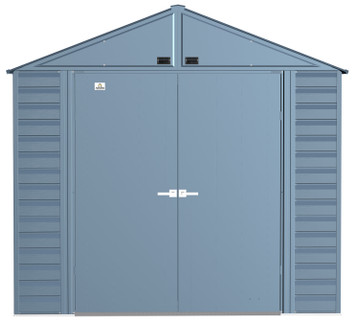 Arrow Select Steel Storage Shed, 8x6, Blue Grey