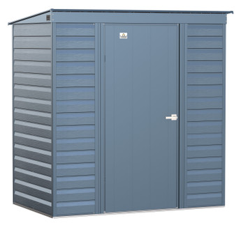 Arrow Select Steel Storage Shed, 6x4, Blue Grey