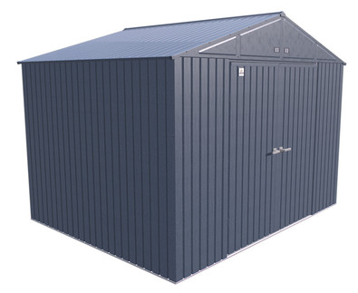 Arrow Elite Steel Storage Shed, 10x8, Blue Grey