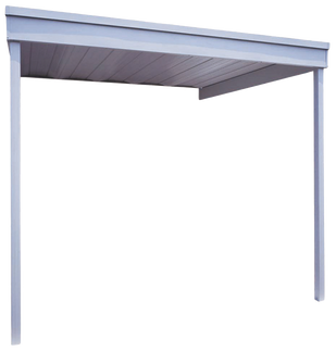 Attached Carport/Patio Cover 10 x 10 ft. Eggshell