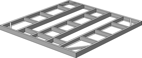 Base Kit - 8 x 8, 10 x 8, and 4 x 10 ft. Sheds