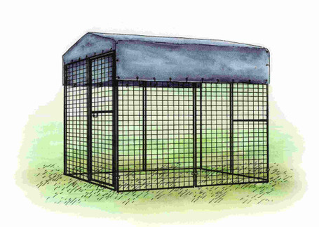 Tarp for Walk-In 8 ft. Chicken Run (6'6"W x 7'6"L x 6'3"H)