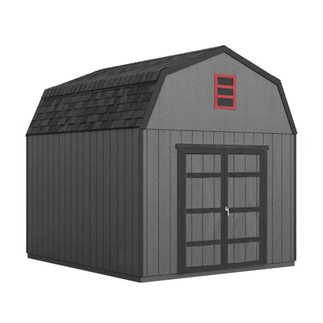 Handy Home DIY Braymore 10 ft. x 12 ft. Wooden Storage Shed with Flooring Included