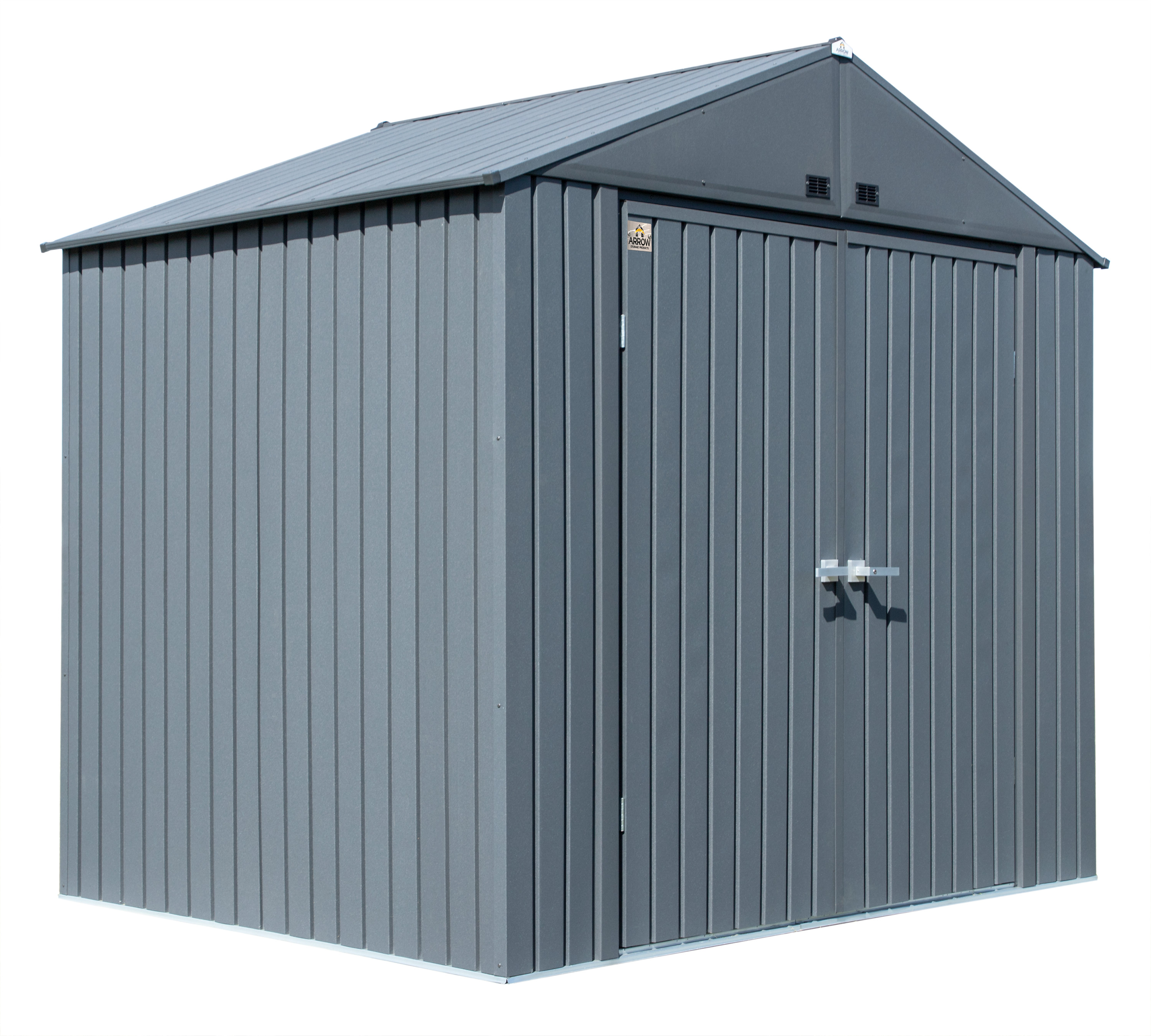 Arrow Elite Steel Storage Shed, 8x6, Anthracite - SelectSheds.com