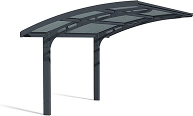 Canopia by Palram Arizona Wave 5000 HG9105 Carport, 10 x 16 x 9, Gray