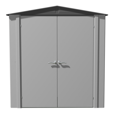 ShelterLogic Spacemaker Patio Shed, 6x3, Flute Grey and Anthracite