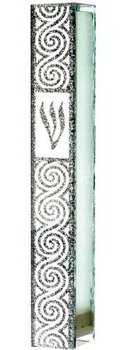 Mezuzah Case | Glass Silicon Plug- Ornaments |12cm