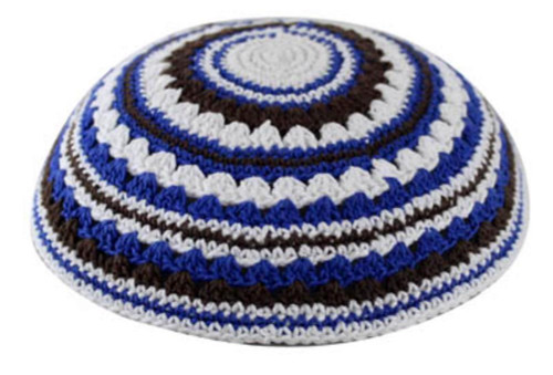 Kipa | Knitted | Blue-Brown-Beige /18cm